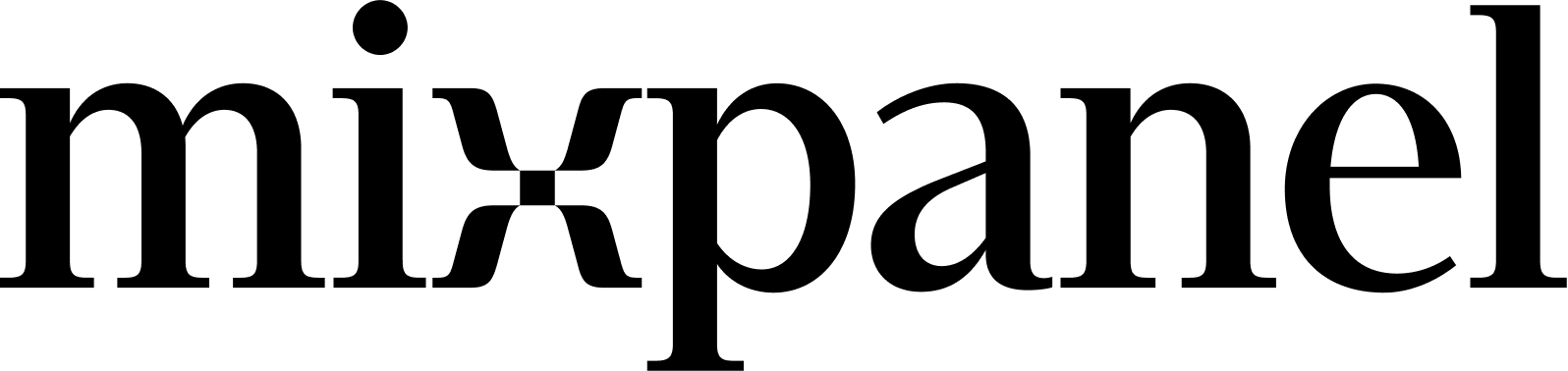 Mixpanel Wordmark Black