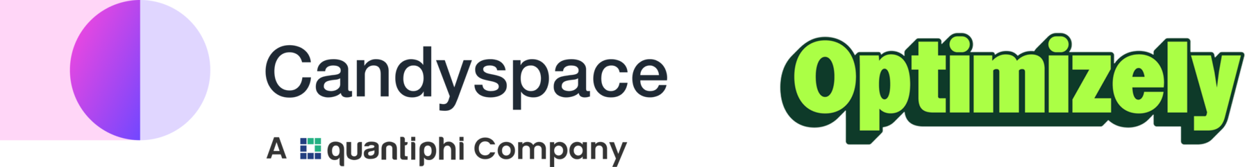 Opti & Candyspace logos Opti & Candyspace logos